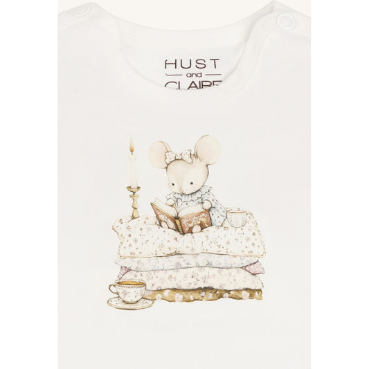 Hust & Claire HCBritt mouse Bodystocking L/S 3270 Ivory
