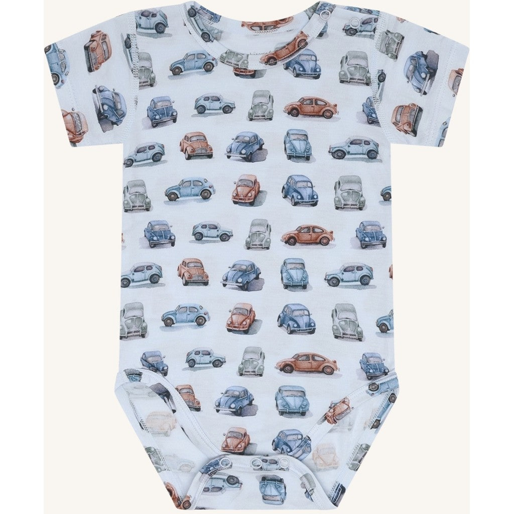 Hust & Claire HCBuller Retro Cars Bodystocking S/S 4000 Water