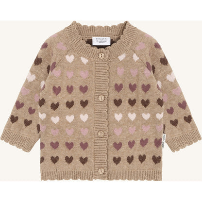 Hust & Claire HCCall Hearts Cardigan 3554 Biscuit