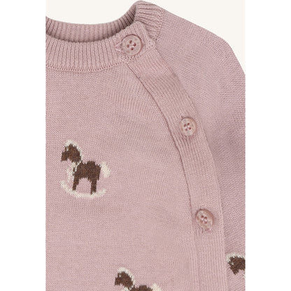 Hust & Claire HCCall Jacquard Cardigan 3875 Heather