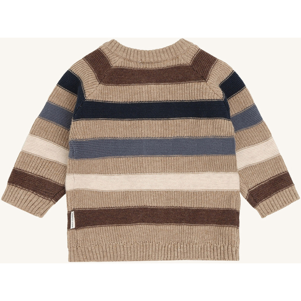 Hust & Claire HCCall Stripe Cardigan 3554 Biscuit