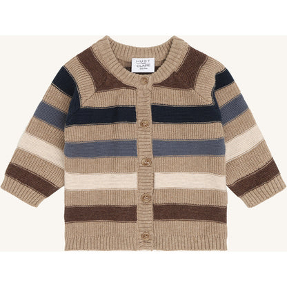Hust & Claire HCCall Stripe Cardigan 3554 Biscuit