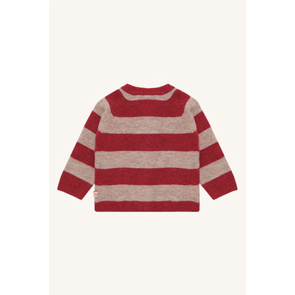 Hust & Claire HCCamilla Christmas stripe Cardigan 3379 Teaberry