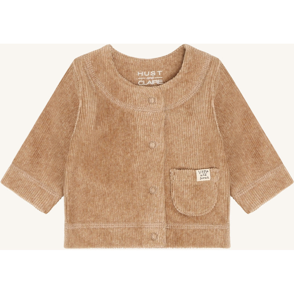 Hust & Claire HCChai Velour Cardigan 3554 Biscuit