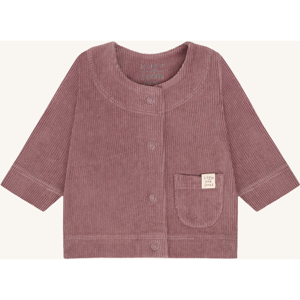 Hust & Claire HCChai Velour Cardigan 3870 Plum