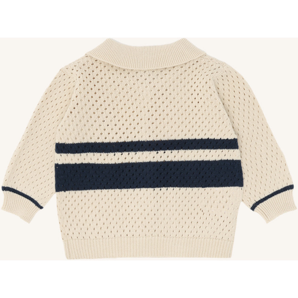 Hust & Claire HCCharli Polo Sport Cardigan 3517 Sandshell