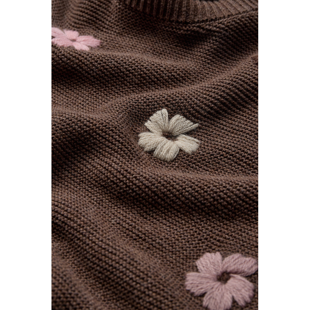 Hust & Claire HCCharlotte Flowerboom Pullover 3594 Toffee Melange