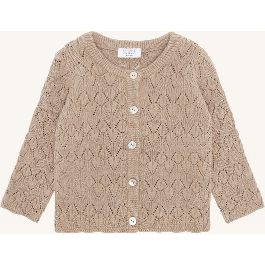 Hust & Claire HCCilja Pointelle Cardigan 3554 Biscuit
