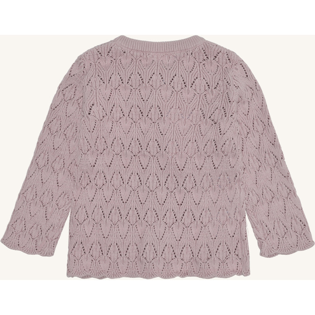 Hust & Claire HCCilja Pointelle Cardigan 3735 Adobe Rose
