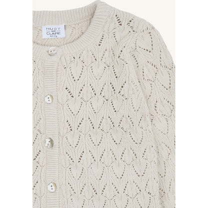 Hust & Claire HCCilja Pointelle Cardigan 4501 French Oak