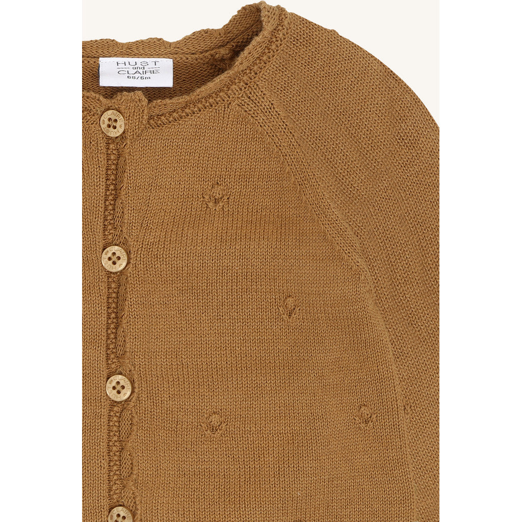 Hust & Claire HCCilja Pointelle Cardigan 3557 Chipmunk