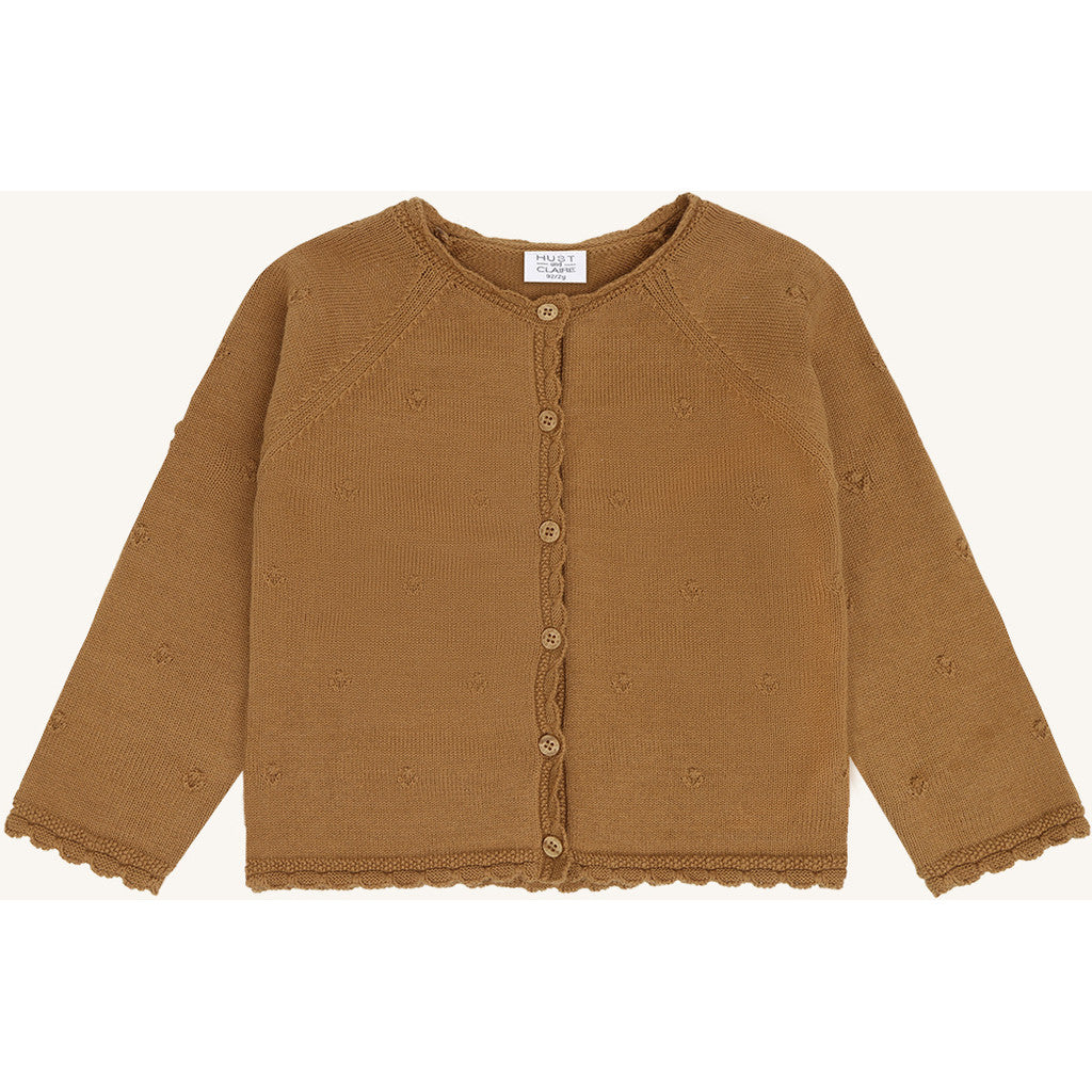 Hust & Claire HCCilja Pointelle Cardigan 3557 Chipmunk