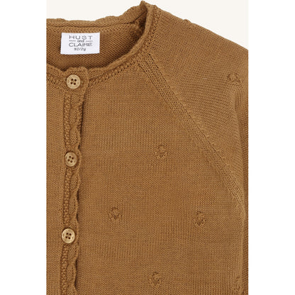 Hust & Claire HCCilja Pointelle Cardigan 3557 Chipmunk