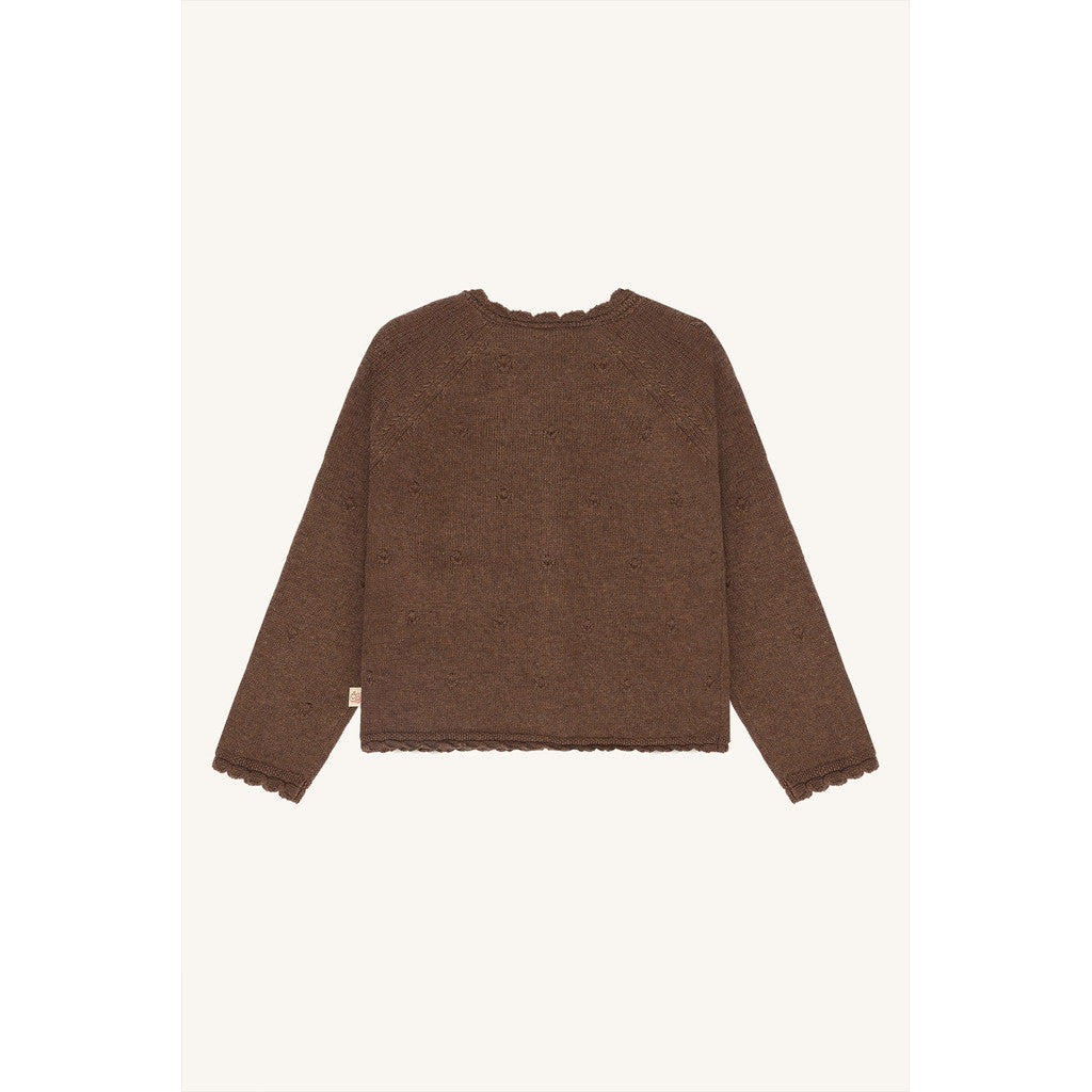 Hust & Claire HCCilja Pointelle Cardigan 3594 Toffee Melange