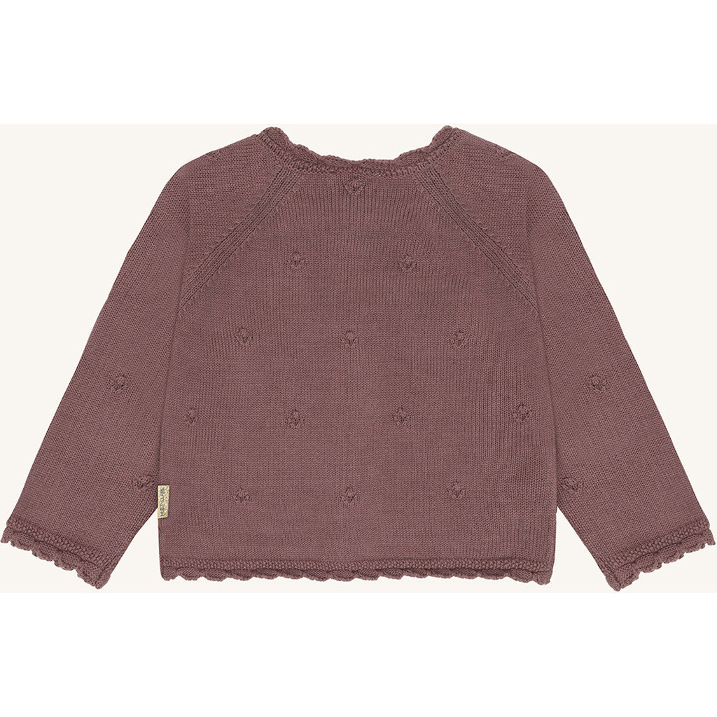 Hust & Claire HCCilja Pointelle Cardigan 3870 Plum