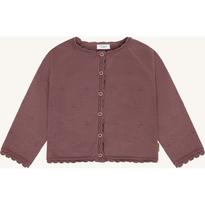 Hust & Claire HCCilja Pointelle Cardigan 3870 Plum
