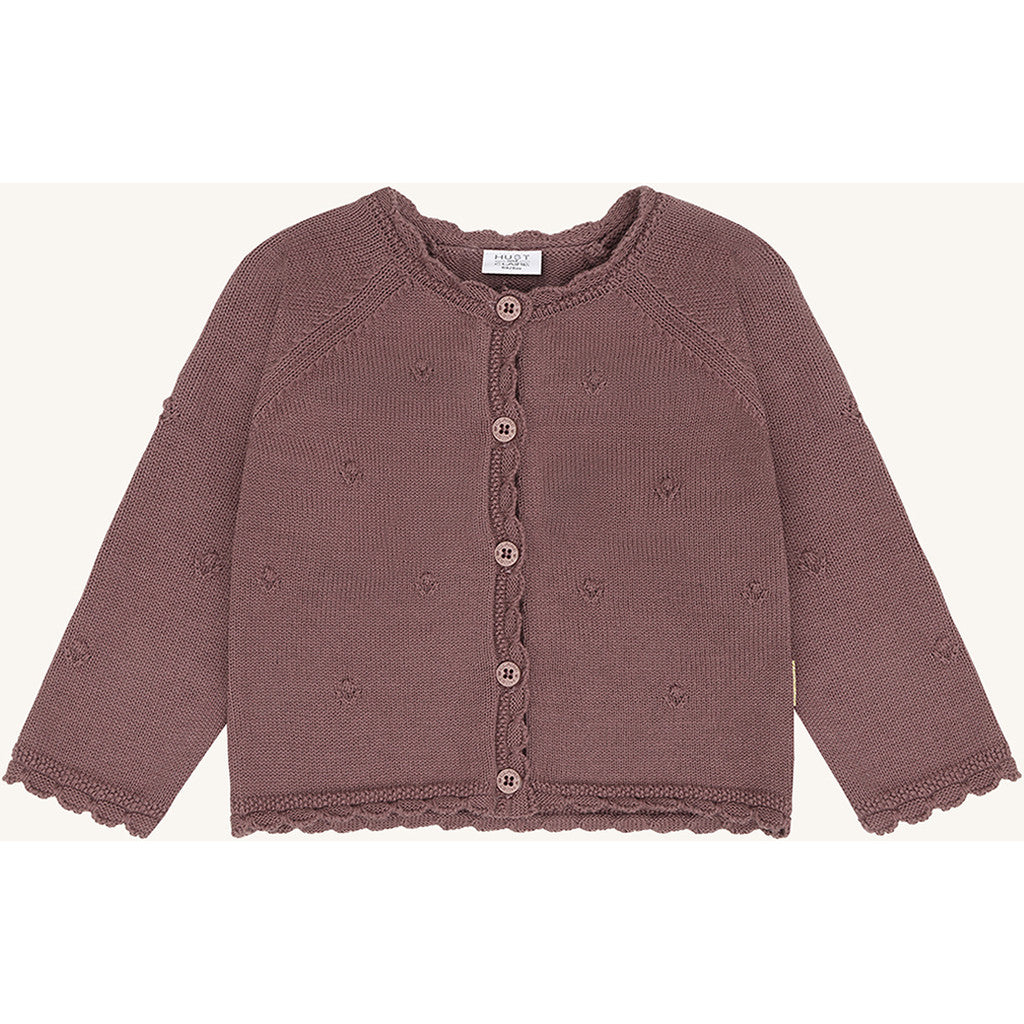 Hust & Claire HCCilja Pointelle Cardigan 3870 Plum