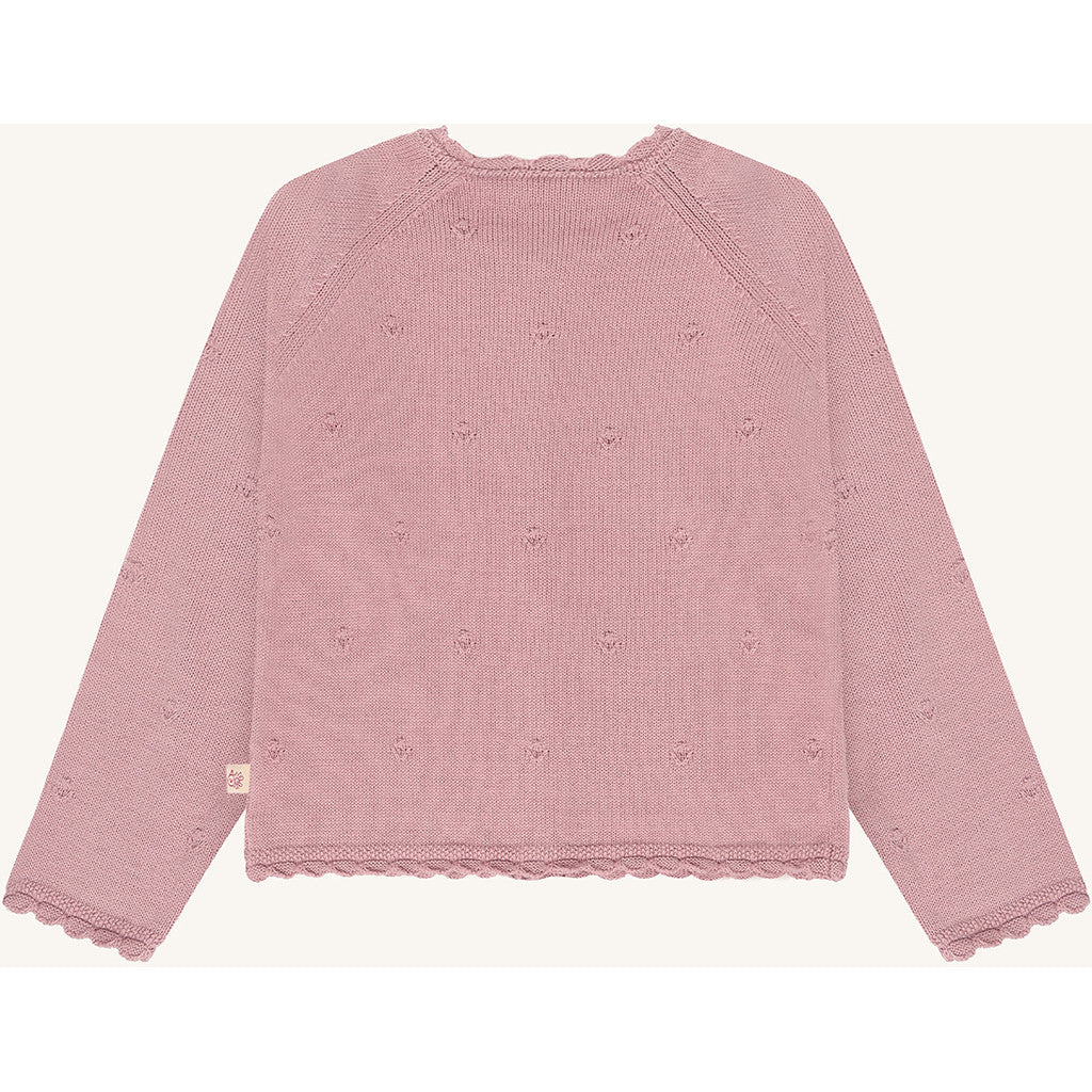 Hust & Claire HCCilja Pointelle Cardigan 3875 Heather