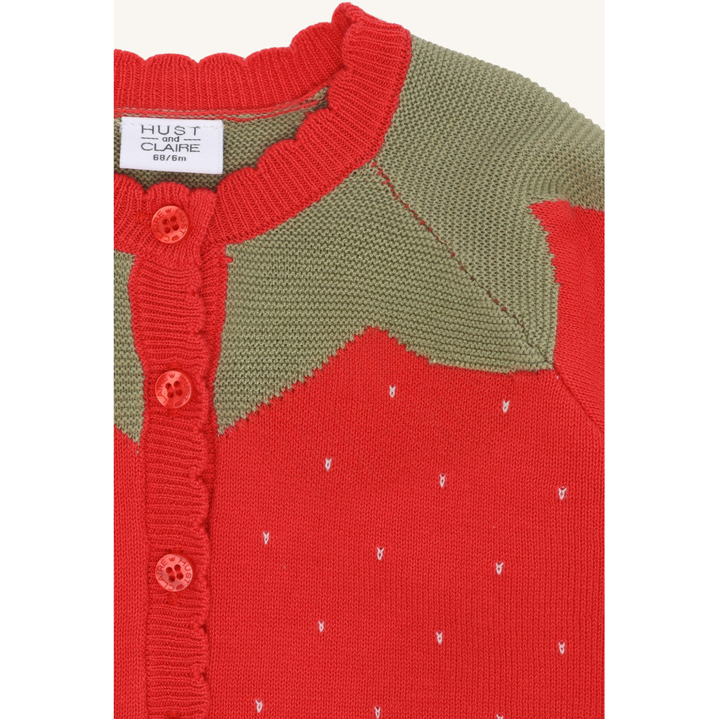Hust & Claire HCCilja Strawberry Cardigan 4308 Poppies