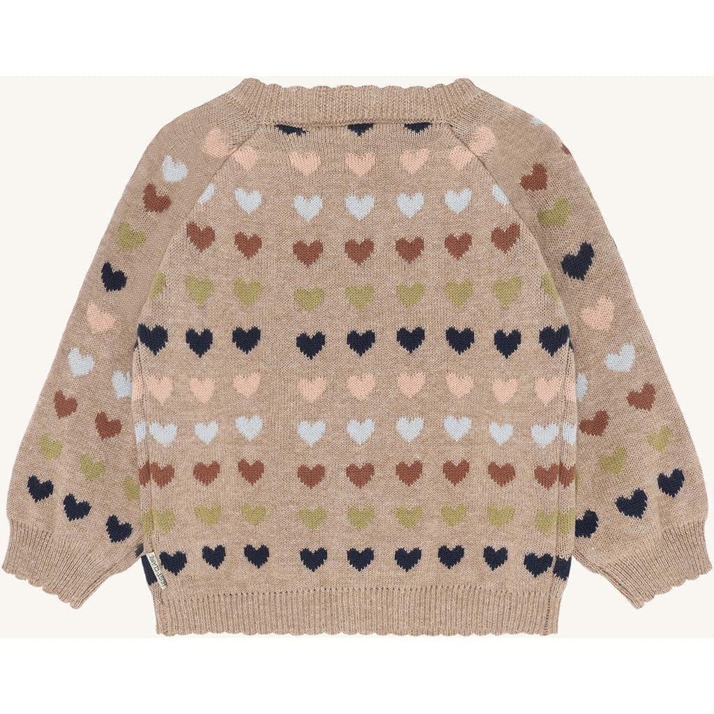 Hust & Claire HCCilja winter heart Cardigan 3554 Biscuit