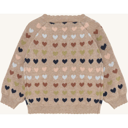 Hust & Claire HCCilja winter heart Cardigan 3554 Biscuit