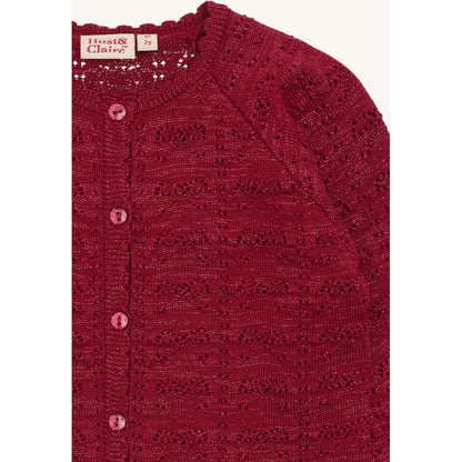 Hust & Claire HCCilja xmas Cardigan 3379 Teaberry