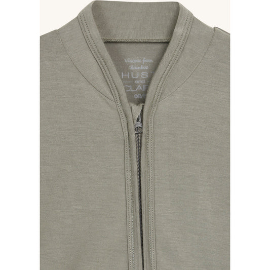 Hust & Claire HCCurd Solid Zip Cardigan 3448 Seagrass