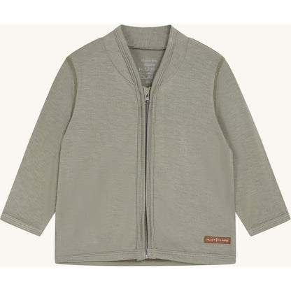 Hust & Claire HCCurd Solid Zip Cardigan 3448 Seagrass