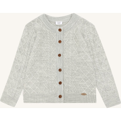 Hust & Claire HCCuri Jacket Wool Cardigan 1201 Light Grey Melange