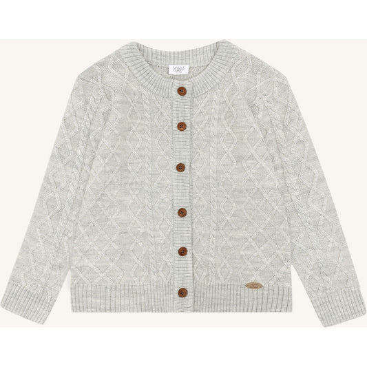 Hust & Claire HCCuri Jacket Wool Cardigan 1201 Light Grey Melange