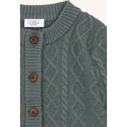 Hust & Claire HCCuri Jacket Wool Cardigan 3484 Balsam Green