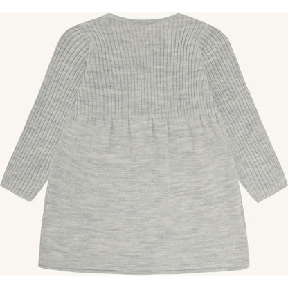 Hust & Claire HCDuri Wool Knit Dresses 1201 Light Grey Melange