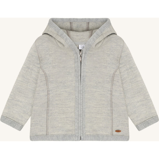 Hust & Claire HCEbba Jacket Boiled Wool Boiled Jacket 1201 Light Grey Melange