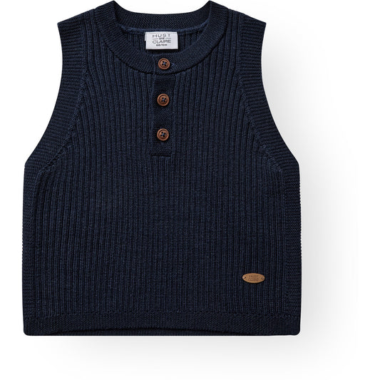 Hust & Claire HCEdi Wool Rib Knit Knitwear 3146 Blues