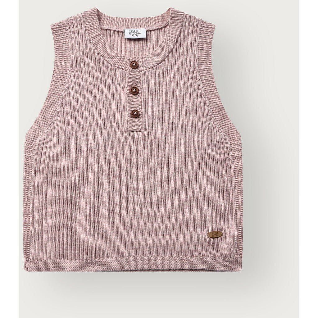 Hust & Claire HCEdi Wool Rib Knit Knitwear 3875 Heather