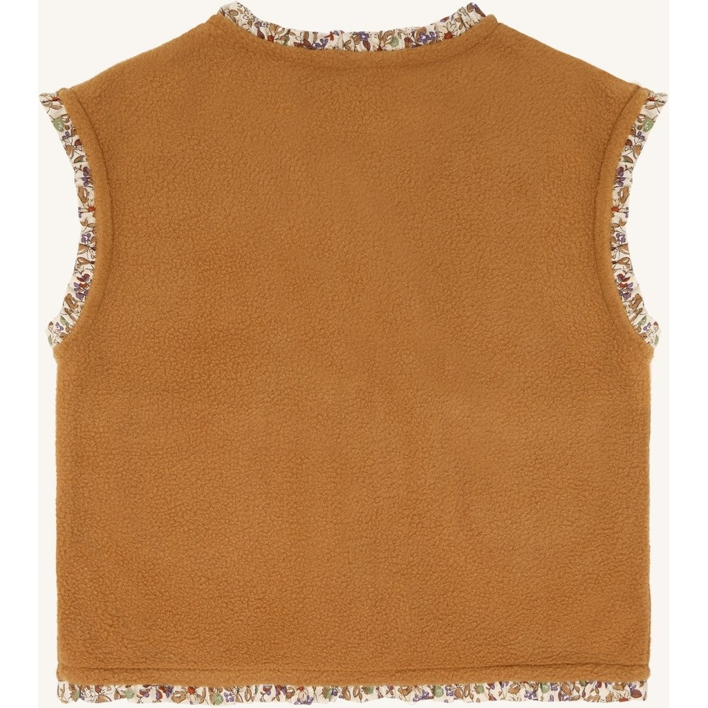 Hust & Claire HCElla Fleece Vest Waistcoat 3557 Chipmunk