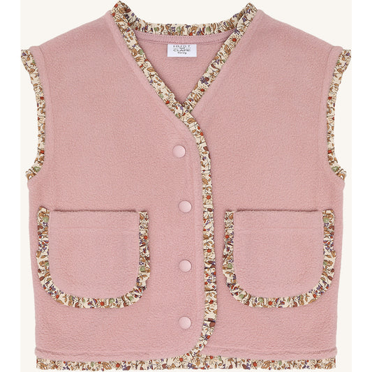 Hust & Claire HCElla Fleece Vest Waistcoat 3875 Heather