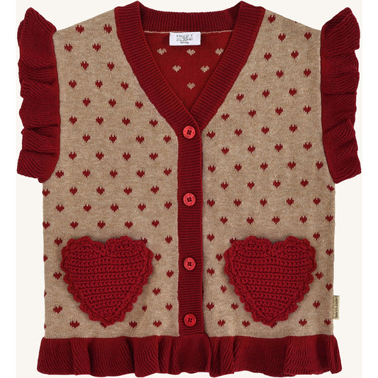 Hust & Claire HCElli Hearts Pullover 3554 Biscuit