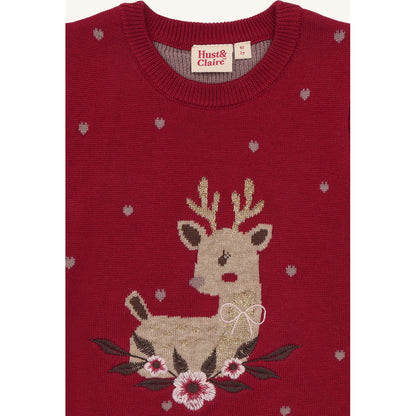 Hust & Claire HCEllie Knitwear 3379 Teaberry
