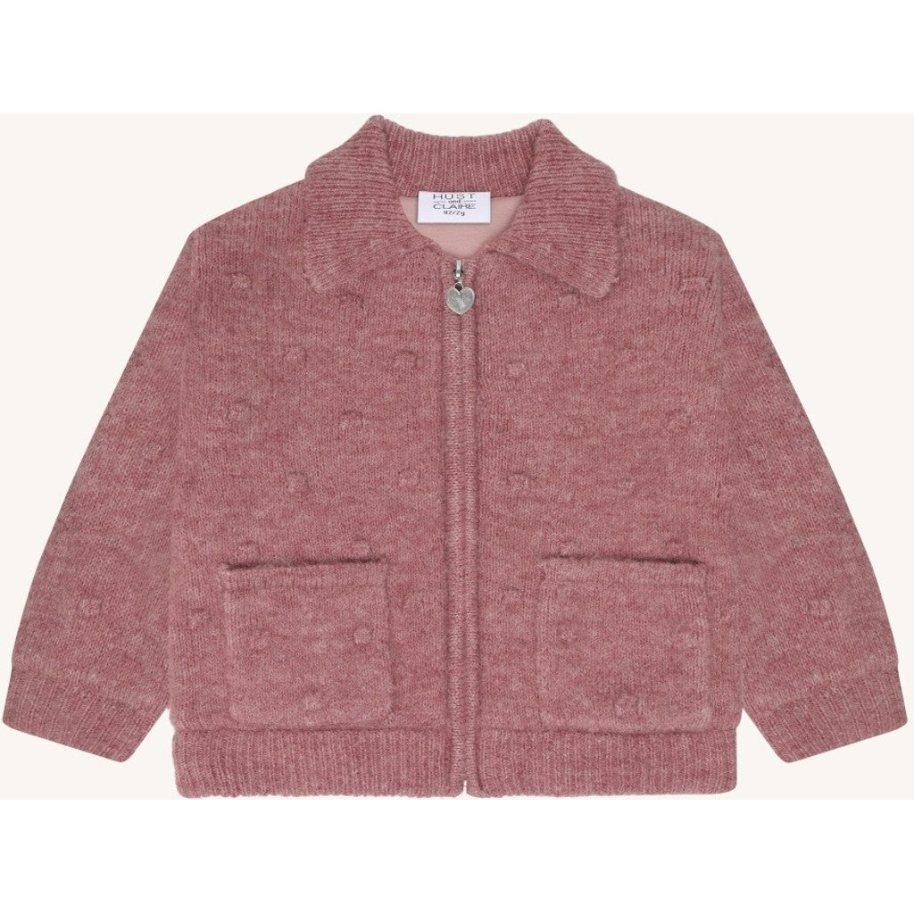 Hust & Claire HCEmi Knit Jacket Knitwear 3875 Heather