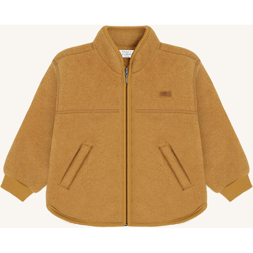 Hust & Claire HCEmi Zip Jacket Wool Fleece Jacket 3038 Old Mustard