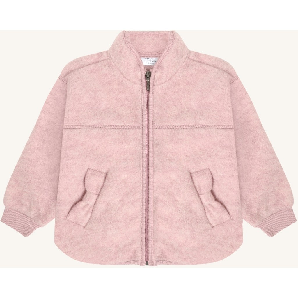 Hust & Claire HCEmi Zip Jacket Wool Fleece Jacket 3875 Heather