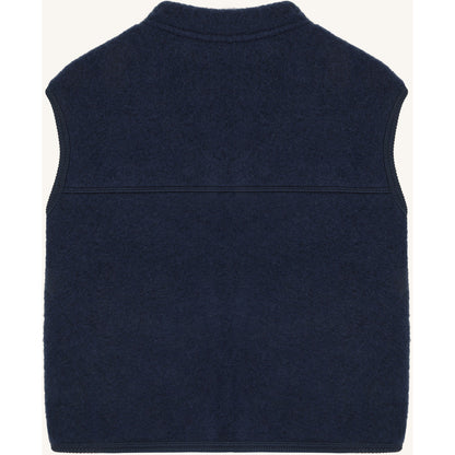 Hust & Claire HCEmilo Zip Wool Waistcoat 3146 Blues