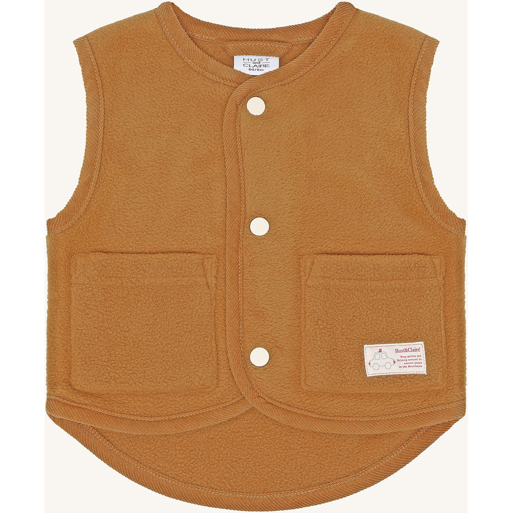 Hust & Claire HCFleece Vest Waistcoat 3557 Chipmunk