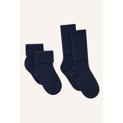Hust & Claire HCFlosi 2-Pack Socks Wool-Bamboo Blend Socks 3146 Blues