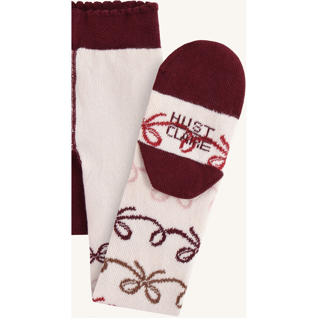 Hust & Claire HCFrankie Bows Stockings 3260 Sugar