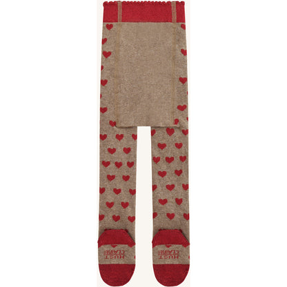Hust & Claire HCFrankie Hearts Stockings 3554 Biscuit
