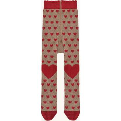 Hust & Claire HCFrankie Hearts Stockings 3554 Biscuit