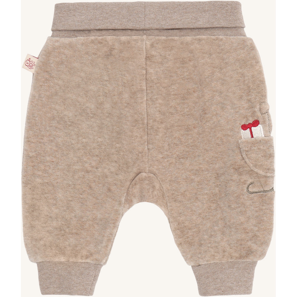 Hust & Claire HCGabe Velour Jogging Trousers 3554 Biscuit