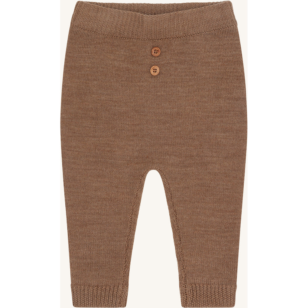 Hust & Claire HCGuri Wool Knit Trousers 4536 Coca Mocha